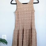 Forever 21  Eyelet Laced Mini Sun Dress, Small, Nude Beige Photo 0