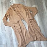 Cashmere Scarf Cardigan wrap open knit womens Tan (small medium) minimalist Photo 0