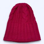 Nike Women's NSW Cable Knit Magenta Beanie Photo 2