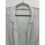 Wilfred Blouse Small White Linen Cover Up Tie Waist Country Club Lagenlook Photo 1
