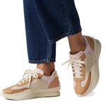 Sorel  Ona Blvd Honest Beige/Whitened Pink Classic Waterproof Sneakers Size 7 Photo 1