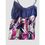 Charlotte Russe Vintage Y2K Cami Women Satin Babydoll Retro Size M Navy Side Zip Photo 4