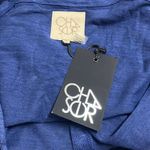 Chaser Navy Blue White Stars Patriotic Button Front Tank Top Cami Medium NWT Photo 5