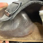 Birkenstock Milano black leather sandals casual trendy womens size 37 / 6 Photo 8