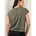 Athleta XL Classic Slub Tee Moss Green X-Large 624101012 Photo 5