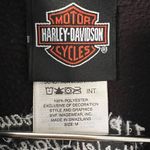Harley Davidson Harley-Davidson ZIPS Mackinaw City Michigan Zip Up Black Fleece Vest Size M Photo 6