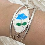 Alpaca Mexico Silver Cuff Bracelet Photo 0