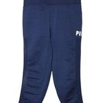 PINK - Victoria's Secret Women's  Blue Pull On Athletic Cropped Ankle Pants Size M Photo 0