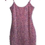 Lucy in the Sky Iridescent Sequin Bodycon Dress in Pink Size XS Party Concert Photo 0