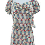 Rock & Roll Denim Ladies Boots Print West Desperado Boot Print Skort Top Set‎ XL Photo 0