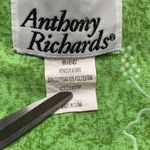 Vintage Anthony Richards Dress MuuMuu Chartreuse Tropical Print Flower Detail Green Size 2X Photo 7