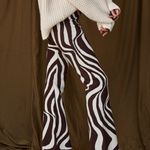 12th Tribe Bailey Rose Chocolate Swirl Sweater Knit Pants Photo 3