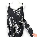 City Chic Womens Shorts Romper Floral Print Tie Front Black White Size XL 22 Photo 9