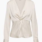 Babaton NWT Aritzia  Media Satin Blouse Small Photo 0