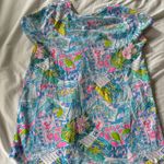 Lilly Pulitzer Blue and Pink Graphic Tee Photo 2