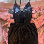 do my self y2k dead stock faux leather cut out club mini dress with tag Photo 0