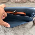 Coach  1941 Dinky With Rivets Glovetanned Leather Light Blue Crossbody. Photo 10