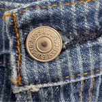 Levi's Levi’s 501 Blue Pinstripe Cutoff Denim Short Shorts High Rise Button Fly Photo 2