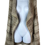 Yaira Open Cardigan Sweater Vest Womens Size Medium‎ Tan Photo 0
