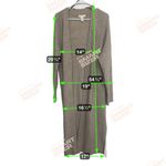 H&M Ribbed Longline Cardigan XS Taupe Cozy Knit Duster Photo 4