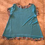 Love moschino  Like New Blue Oversized Blouse Photo 3