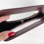 Victoria's Secret  suede striped mini Tote Purse Photo 3