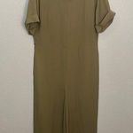 Everlane Green Triacetate Wide Leg Jumpsuit Size 8 *missing belt Photo 0