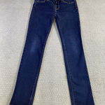 Bullhead Denim Co Skinny Jeans Juniors Size 7R Dark Wash Tech Pack 30" Inseam Blue Photo 0