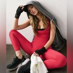 New Free People Movement Good Karma Onesie In Berry Red! Red Size undefined Photo 3