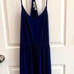 Loft  sleeveless blue dress large petite‎ Photo 0
