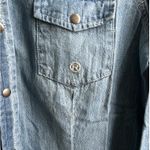 Roper Women’s Long Sleeve Denim Western Snap Front Shirt Blue Wash Size Large Photo 5