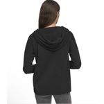 Andrew Marc  Sport Women's Fleece Split Neck Hoodie Black Size S NWT $79 Photo 1