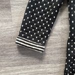 Boden Black and Tan Polka Dot Long Sleeve Dress Size 8 L Cotton blend Photo 5