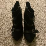 Sam & Libby  Ankle Boot Medium Black Faux Suede‎ size 8 Photo 3