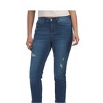 Nicole Miller  Soho Distressed High Rise Skinny Croop Jeans Size 16 Photo 12