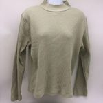 Carolyn Taylor Essentials Beige Mock Turtleneck Sweater with Metallic Threads-L Photo 0