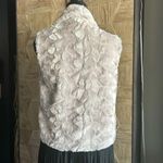 Jack by BB Dakota Jack BB Dakota Faux Fur Open Front Beige Jacket Vest Lightweight Size XS Photo 2