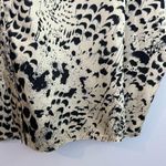 Babaton Aritizia Animal Print Long Sleeve V-neck Blouse Size Small Photo 10