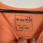 We The Free Free People Open Shoulder Tank Top Size Small Light Orange w/ Linen Photo 3