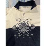 Carolina colours women's 26/28 pullover 1/4 zip embroidered snowflake sweater White Size undefined Photo 7