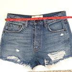 Reformation Dixie High Rise Jean Shorts Button Closure
Raw Hem Size 26 Photo 10