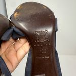 CELINE  Satin Open Toe Heels Size 10B Photo 9