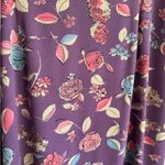 Pendleton NWT Purple Ditzy Floral Midi Skirt Womens 16W Romantic Flowy Photo 1