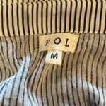 POL  Striped Gray and White Women’s  Shirt. Size M Photo 4