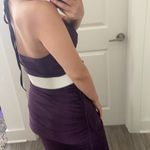 Eggplant Rouched dress with belt. S Purple Photo 10