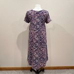 LuLaRoe  Carly Floral High Low Swing Dress NWT Size XS Photo 4