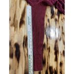 Eddie Bauer Sweater Women's Size Small Red Hooded 1/4 Zip Soft Ribbed Knit City Photo 4