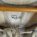 Rails Viera Top Ryland Stripe Size Small Linen Short Sleeve Comfy Top Summer Photo 2