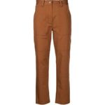 Derek Lam 10 Crosby Therese Cropped Straight Leg Trouser Pants cinnamon Size 4 Orange Photo 2