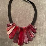 Anthropologie VINTAGE ANTHRO Leather Statement Necklace Photo 3